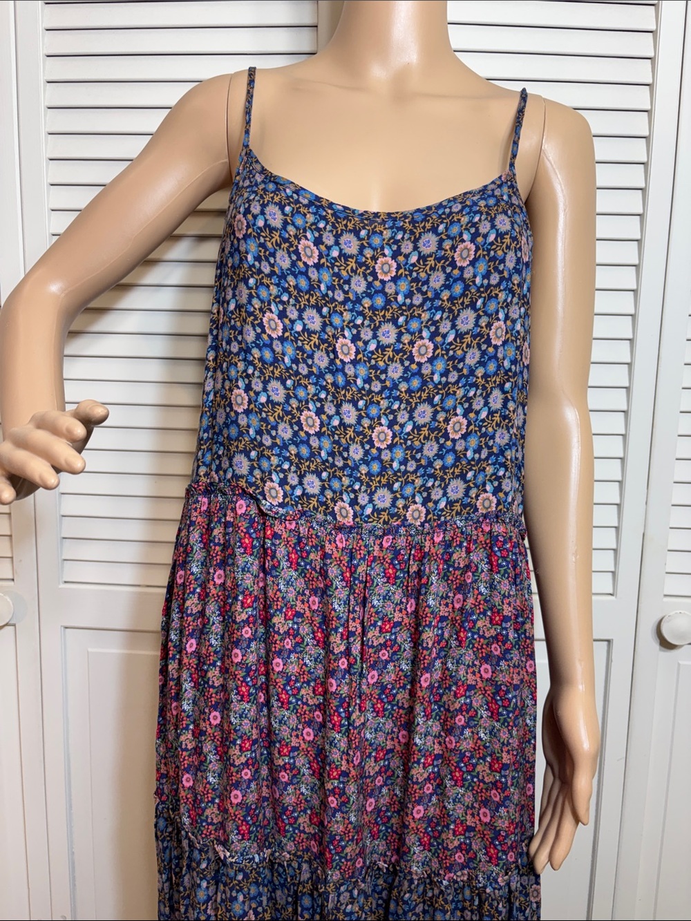 NATURAL LIFE Kaia Floral Tiered Maxi Dress Large/XL - Picture 4 of 14